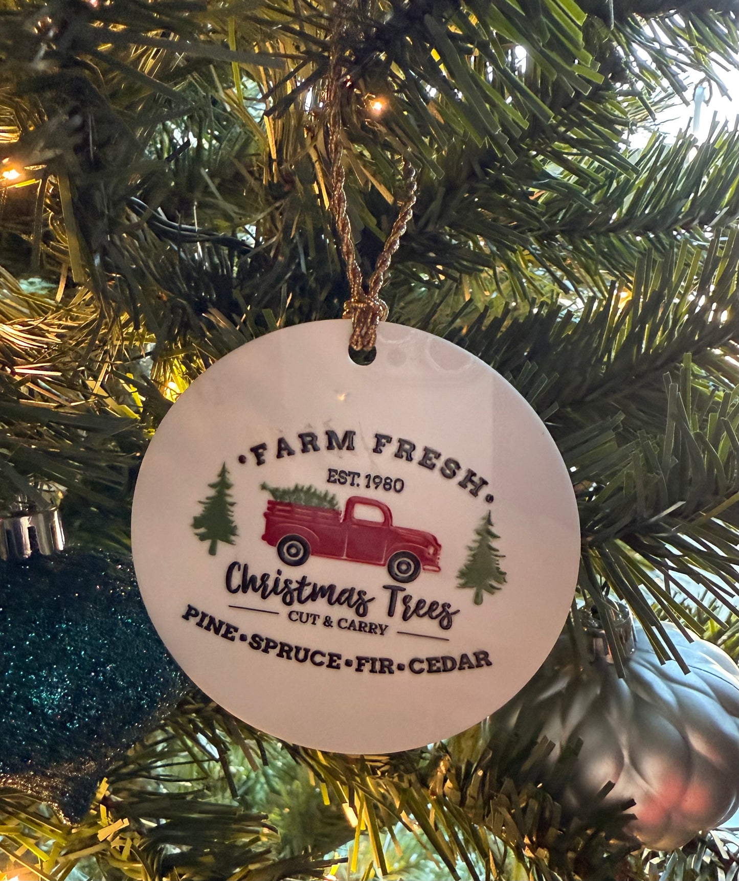 Farm Fresh Christmas Tree Ornament