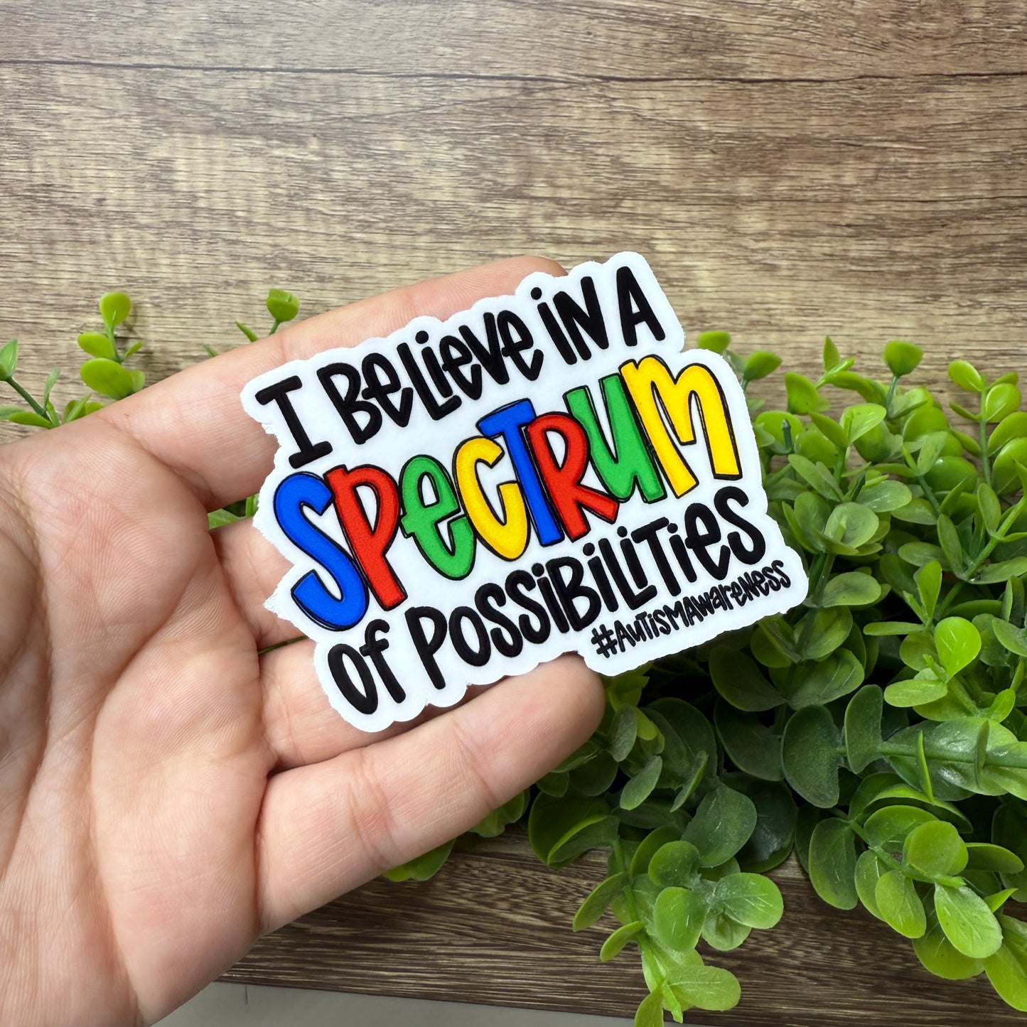 I Believe in a Spectrum of Possibilities Sticker