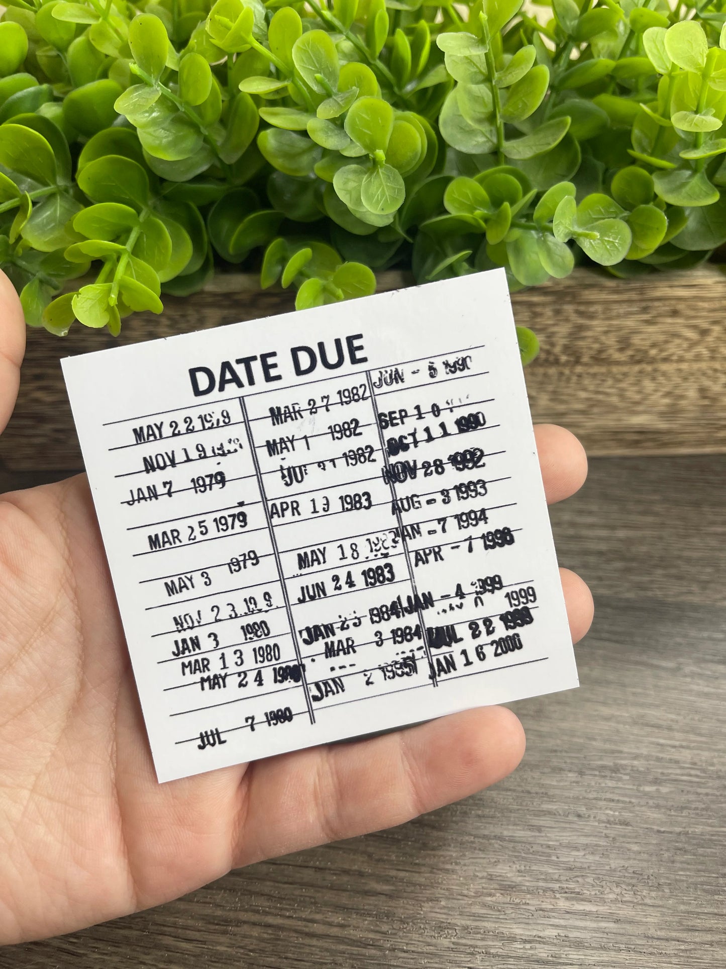 Due Date Sticker