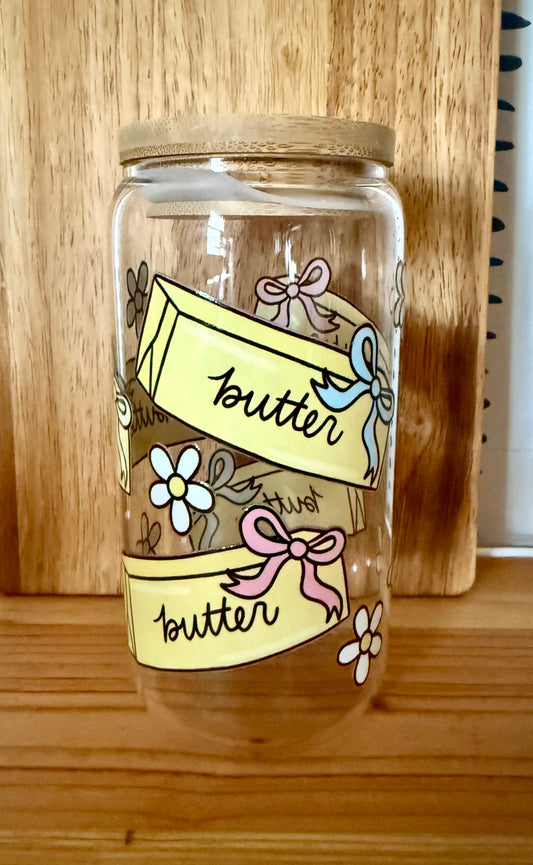 Butter 16oz Glass Can