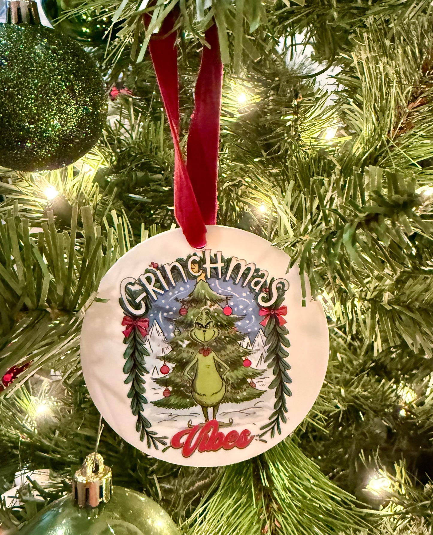 Grinchmas Vibes Ornament